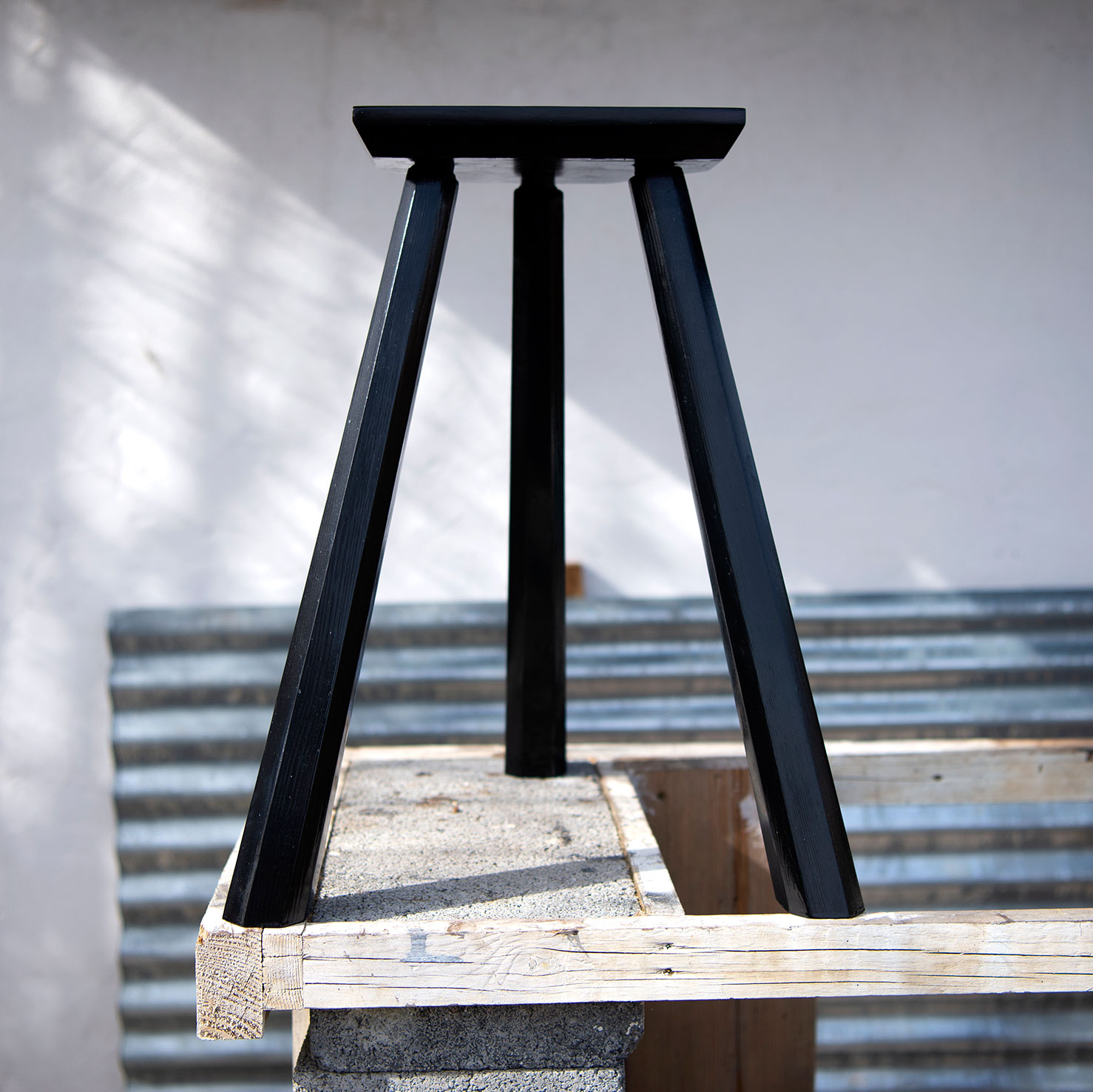 standard black stool